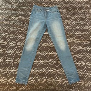 High rise skinny jeans